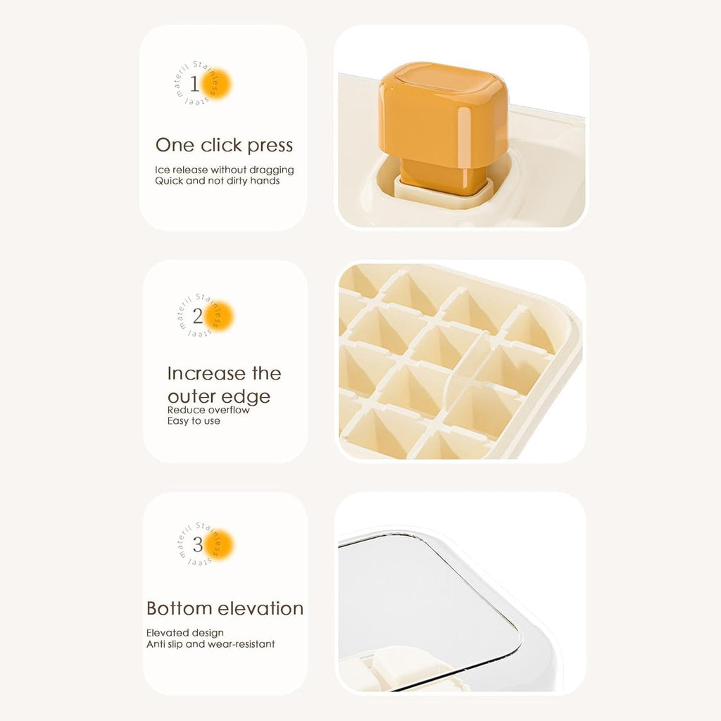 Double-Layer Stackable Ice Cube Tray