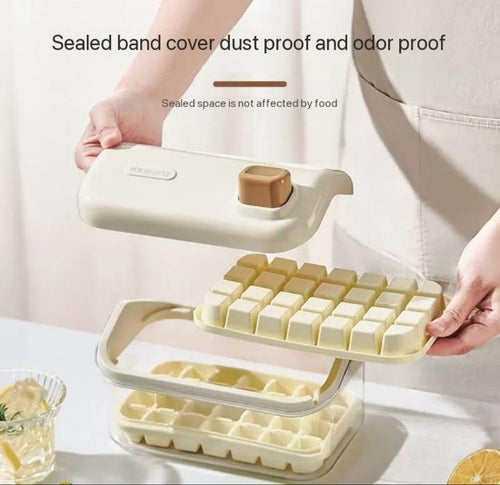 Double-Layer Stackable Ice Cube Tray